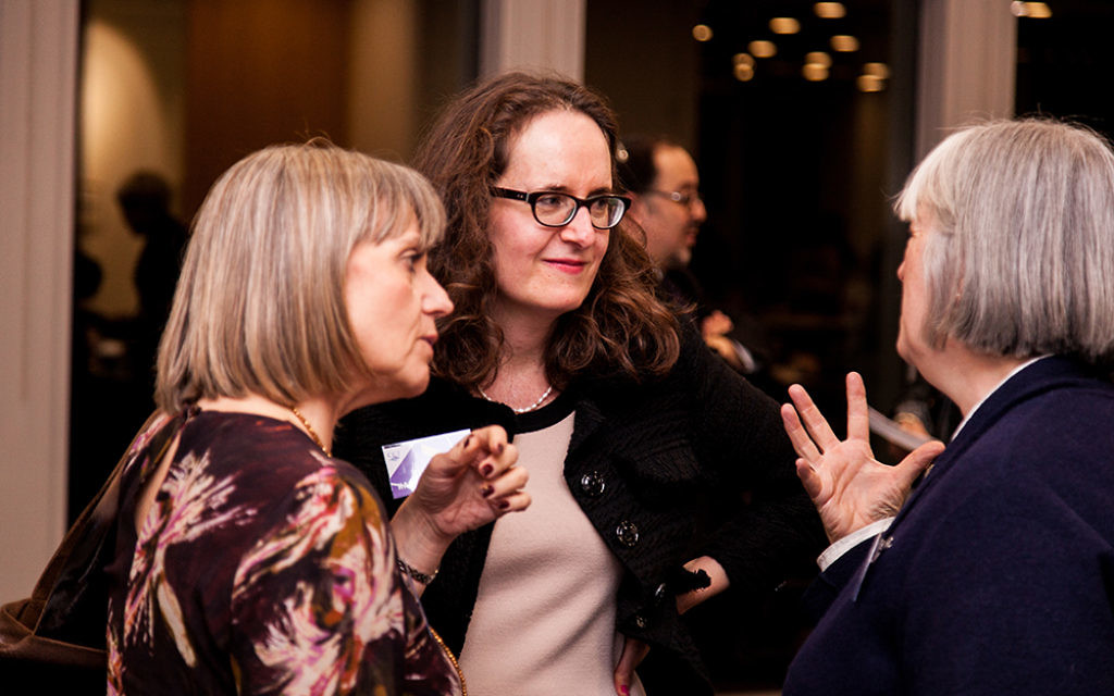 Laura Marks - founder of Mitzvah Day (left), and CCJ director Elizabeth Harris-Sawczenko