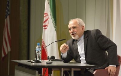 Iranian foreign minister Javad Zarif‏