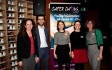 Jewish Women's Aid this week launched its Safer Dating initiative. From left: Dr Pam Alldred, Joel Salmon, Claire Godley, Sarah Manuel and Naomi Dickson.