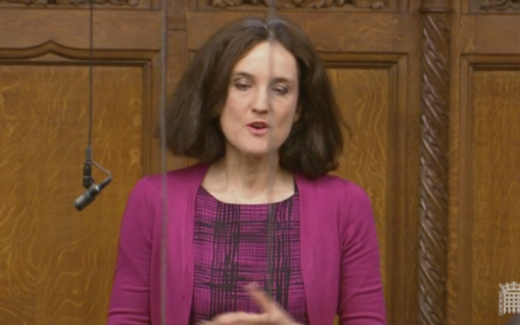 Theresa Villiers addressing parliament