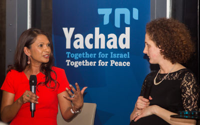 Gina Miller (left) with Hannah Weisfeld of Yachad (right)


Picture by Michael Crabtree