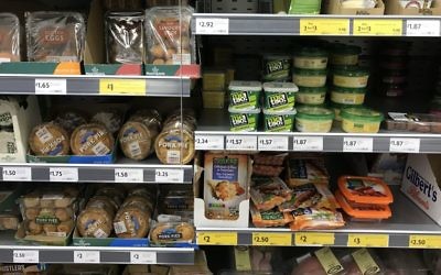 Pork pies next to kosher meat in Morrisons