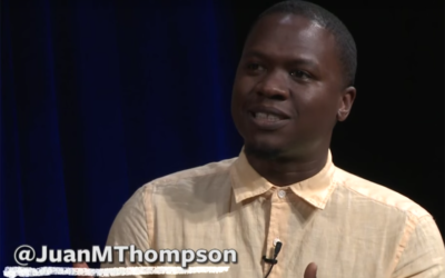 Juan Thompson on a panel for BRIC TV in Brooklyn, June 24, 2015. (You Tube/BRIC TV)