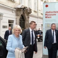 The Duchess of Cornwall arrives at the Jewish Museum, in the centre of Vienna, Austria, on the ninth day of a European tour. (Photo credit should read: John Stillwell/PA Wire)