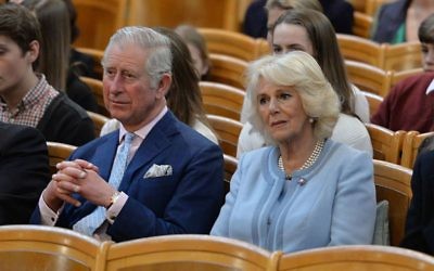 The Prince of Wales and Duchess of Cornwall listen to an orchestra play at the Musikverein concert hall in Austria on the ninth day of their European tour. (Photo credit: John Stillwell/PA Wire)