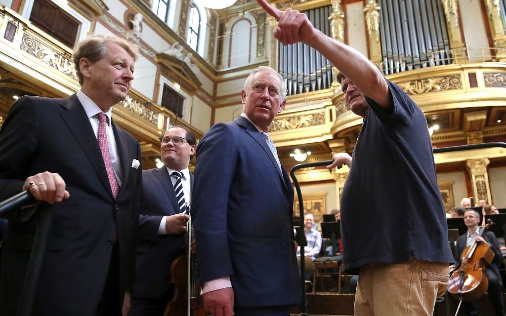 The Prince of Wales during a visit to the Musikverein concert hall in Austria on the ninth day of his European tour. (Photo credit: Chris Jackson/PA Wire)