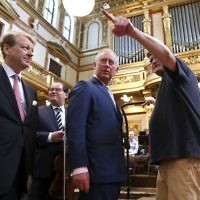The Prince of Wales during a visit to the Musikverein concert hall in Austria on the ninth day of his European tour. (Photo credit: Chris Jackson/PA Wire)
