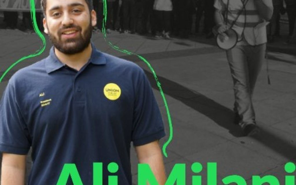 Ali Milani's campaign poster