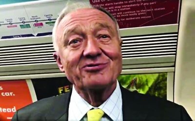 Ken on the Tube, being interviewed by Jewish News in 2017
