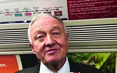 Ken on the Tube, being interviewed by the Jewish News's Justin Cohen