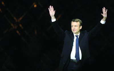 Emmanuel Macron after winning the French presidential election

 Photo by ABACAPRESS.COM