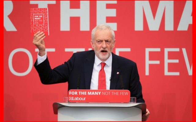 Jeremy Corbyn at the launch of the Labour Party manifesto 

(Photo credit: Danny Lawson/PA Wire)