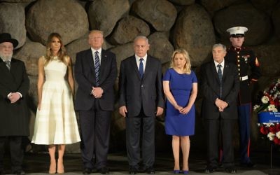 President Donald Trump and First Lady Melania Trump at Yad Vashem to honor the victims of the Holocaust, in Jerusalem

Photo by: Amos Ben Gershon/GPO via JINIPIX