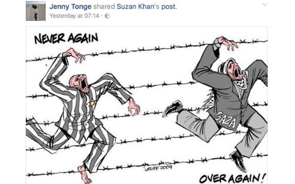 The image Jenny Tonge shared on her Facebook