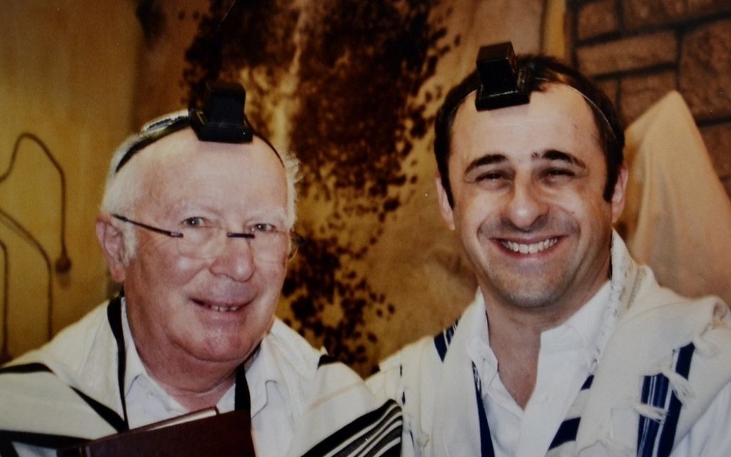Neville and his father-in-law at Neville’s son’s barmitzvah
