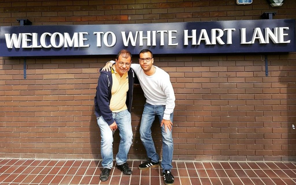 Final photo outside White Hart Lane after 25 years  with Dad