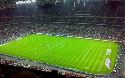 Wembley Stadium during a friendly match between England and Germany