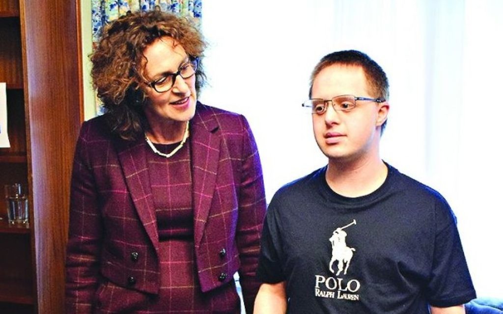 Board of Deputies CEO Gillian Merron with a Langdon service user