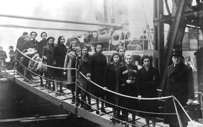 Arrival of Jewish refugee children, port of London, February 1939