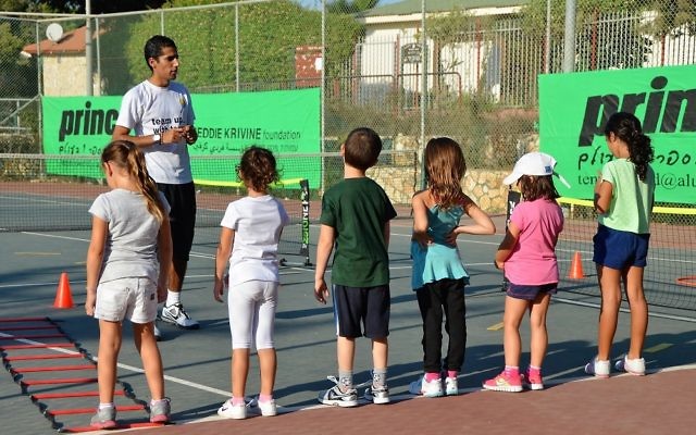 The Freddie Krivine Foundation teaches tennis to Jewish and Arab children in Israel