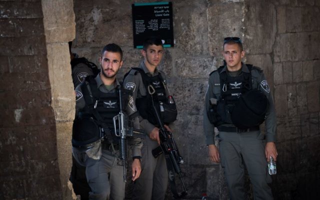 Israeli security in Jerusalem’s Old City, e

Photo by: JINIPIX