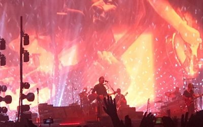 Radiohead performing in Israel