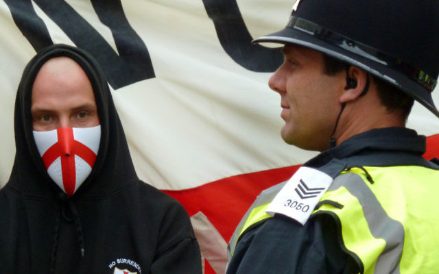 An English Defence League marcher