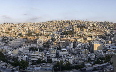 A panoramic view of East Amman