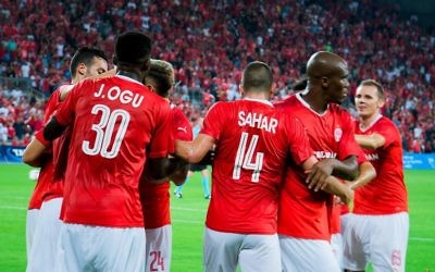 Hapoel Be'erSheva are through to the third qualifying round, as they look to reach next season's Champions League group stages. Picture: HBSFC