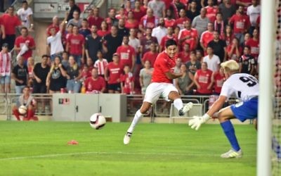 Hapoel Be'erSheva will take a 2-1 lead into next week's second leg.