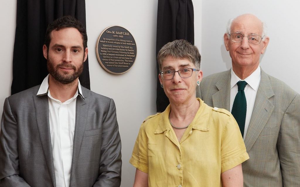 Otto Schiff Plaque Unveiling: Paul Godfrey Julia Shelley, Hugh Sassoon