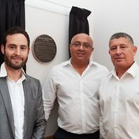 Otto Schiff Plaque Unveiling: Tal Orly and Hannan Shemesh from Cogress Ltd