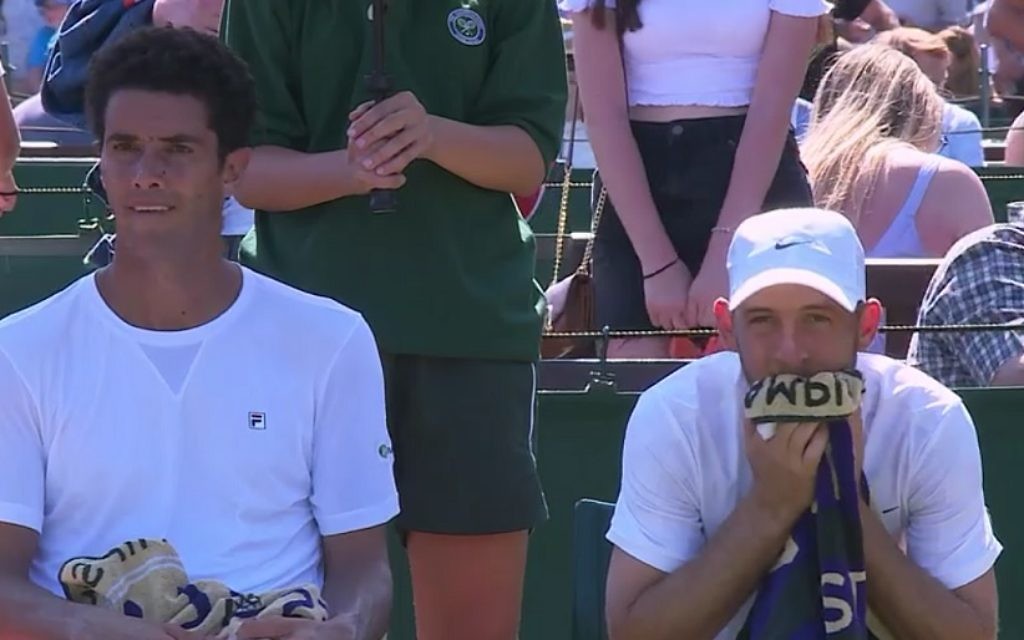 Andre Sa and Dudi Sela were beaten in the first round of the doubles competition