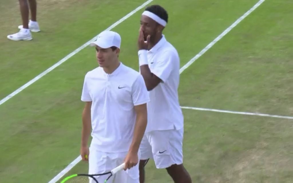 Olliel (l) and Fenty were beaten in the quarter-finals on Friday afternoon