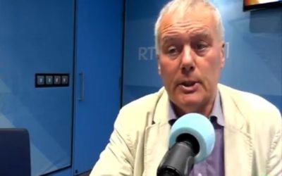 Screengrab taken with permission from handout video issued by RTE Radio One of Sunday Times columnist Kevin Myers, who has apologised after he was sacked for suggesting Vanessa Feltz and Claudia Winkleman are well paid because they are Jewish. 

(Photo credit: RTE Radio One/PA Wire)