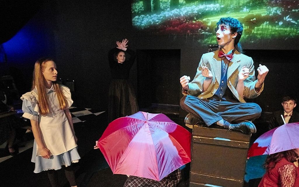 "Alice and the Black Hole Blues" production at Edinburgh Fringe. 

Photo credit: Brian Dean Photography /JCHS.
