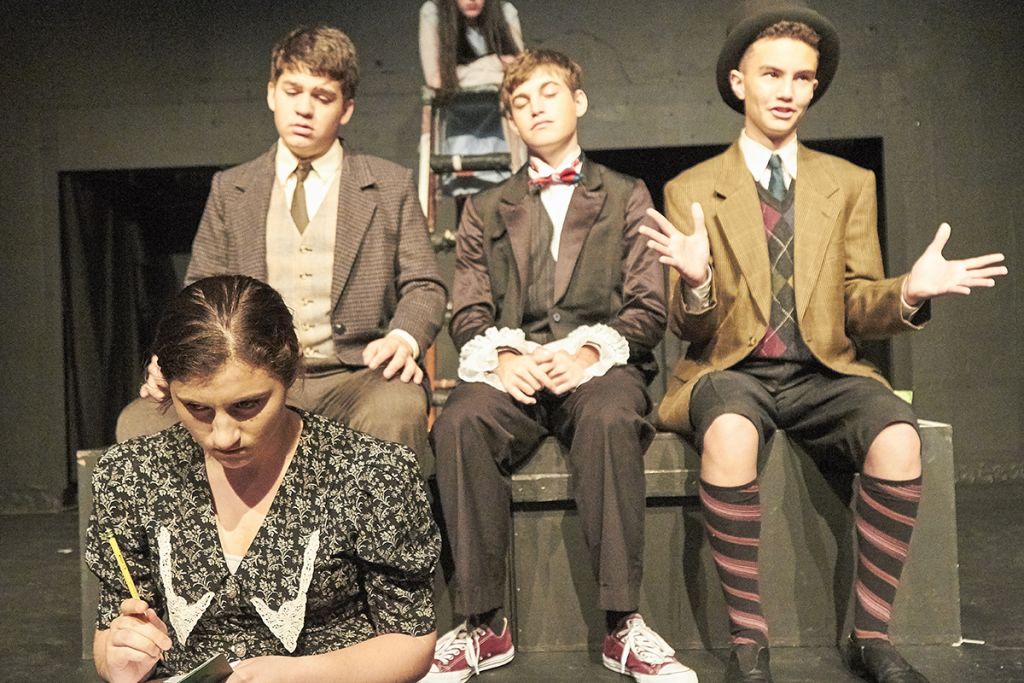 "Alice and the Black Hole Blues" production at Edinburgh Fringe. 

Photo credit: Brian Dean Photography /JCHS.