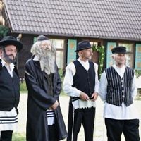 Polish village dresses up for imitation 'Jewish Wedding' in Radzanów, Poland 2017

(Photo credit: Jonny Daniels, From The Depths)
