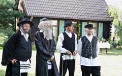 Polish village dresses up for imitation 'Jewish Wedding' in Radzanów, Poland 2017

(Photo credit: Jonny Daniels, From The Depths)