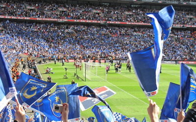 Portsmouth F.C. fans at Wembley in 2010