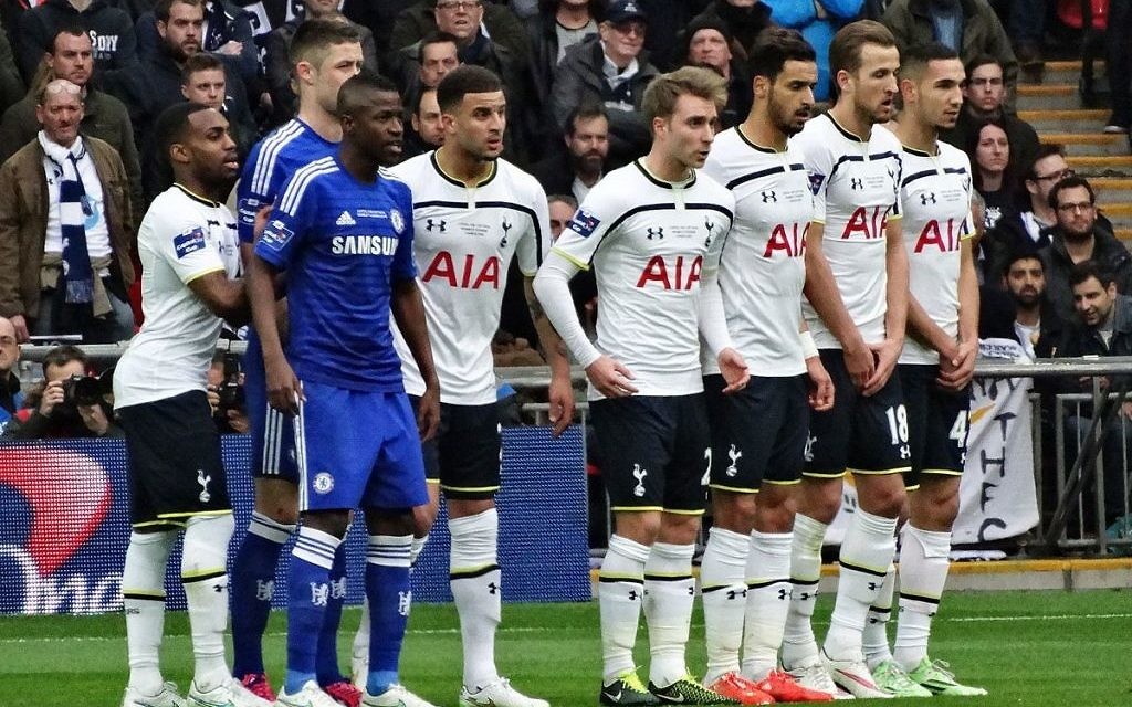 Tottenham Hotspur hosting Chelsea at Wembley Stadium in the Premier League in August 2017