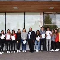 Yavneh College students celebrate their results
