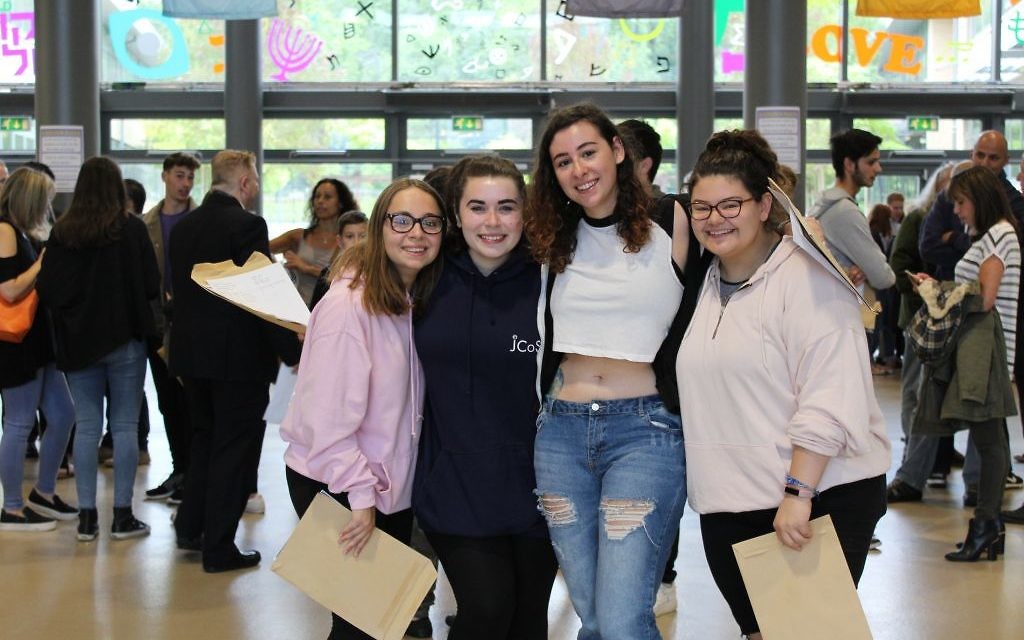 JCoSS students celebrating their results