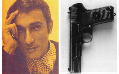 Left: Naji Salim Hussain Al-Ali, right: The gun used to kill him. 

Photo credit: Metropolitan Police/PA Wire