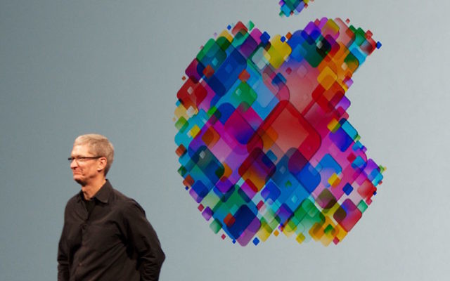Tim Cook giving the keynote at the 2012 World Wide Developers Conference.