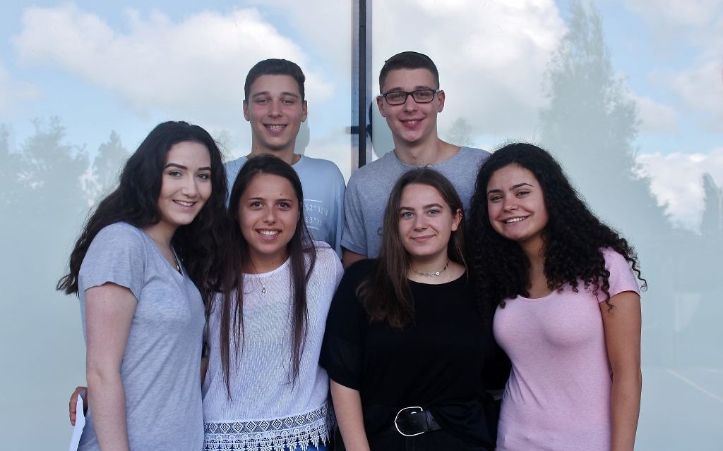 Yavneh students celebrating their results 

Photo credit: TashPhotography