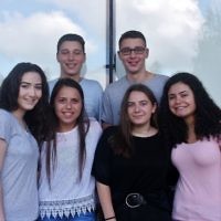 Yavneh students celebrating their results 

Photo credit: TashPhotography