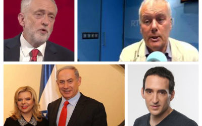 Jeremy Corbyn, Kevin Myers, the Netanyahus and Shaul Olmert