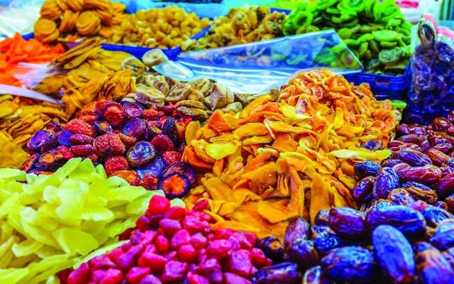 Tel Aviv's markets are full of fresh produce, including a vast array of dried fruits