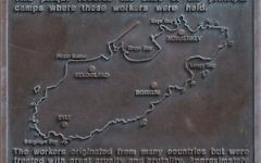 Alderney camps memorial plaque